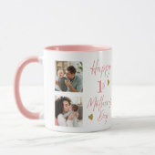 Happy 1st Mothers Day As Grandma 5 Photo Pink Tasse (Links)