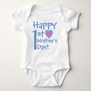 Happy 1st Mother's Day Baby Bodysuit Baby Strampler