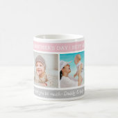 Happy 1st Mother's Day Best Mum Ever 4 Photo Kaffeetasse (Mittel)