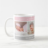 Happy 1st Mother's Day Best Mum Ever 4 Photo Kaffeetasse (Links)