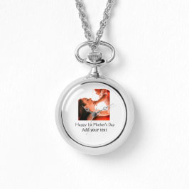 Happy 1st Mother's Day Beste Mutter je Foto-Name h Armbanduhr