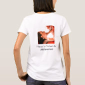 Happy 1st Mother's Day Beste Mutter je Foto-Name h T-Shirt (Rückseite)