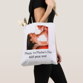 Happy 1st Mother's Day Beste Mutter je Foto-Name h Tasche (Von Nahem)