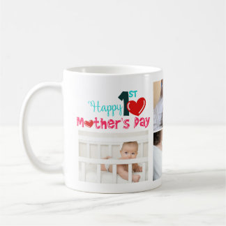 Happy 1st Mother's Day Custom Foto Tasse