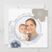 Happy 1st Mothers Day Mommy Modern Blume Foto (Vorderseite)