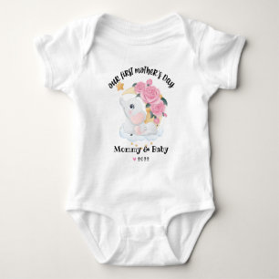 Happy 1st Mütter Day Baby Bodysuit Strampler