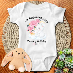 Happy 1st Mütter Day Baby Bodysuit Strampler