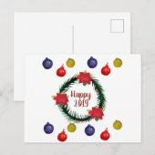 Happy 2019 Postcard Postkarte (Vorne/Hinten)