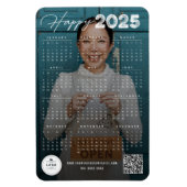 Happy 2023 Typografy Calendar New Year Foto Magnet (Vertikal)