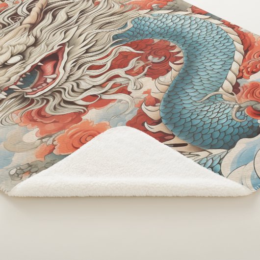 Happy 2024 Jahr Drache Nr. 2 Sherpadecke (3/4)