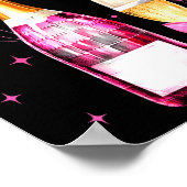 Happy 2026 Cheers To A New Year 2026 Champagne Coq Poster (Ecke)