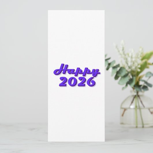 Happy 2026 einladung (Stehend Vorderseite)