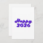 Happy 2026 einladung (Vorne/Hinten)