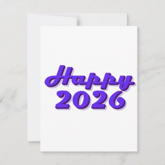 Happy 2026 einladung (Vorderseite)