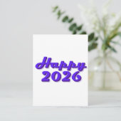 Happy 2026 einladung (Stehend Vorderseite)