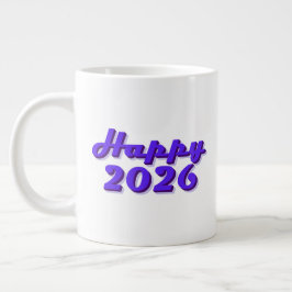 Happy 2026 Jumbo-Tasse