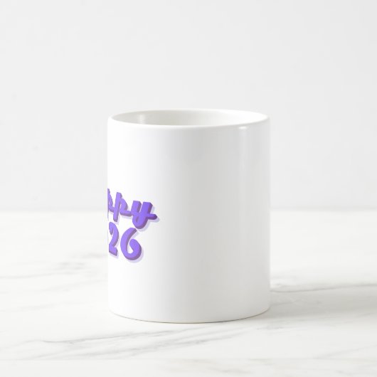 Happy 2026 kaffeetasse (Mittel)