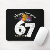 Happy 2026 New Year's Eve Party 67 Six Seven Meme  Mousepad (Mit Mouse)