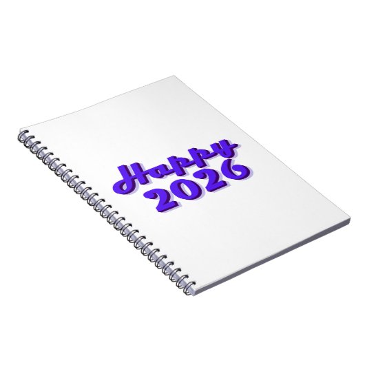 Happy 2026 notizblock (Rechte Seite)