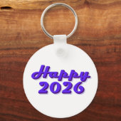 Happy 2026 schlüsselanhänger (Vorderseite)