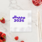 Happy 2026 serviette (Beispiel)