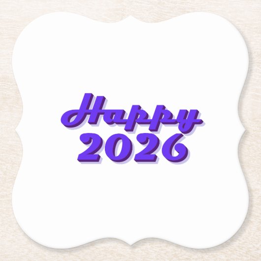 Happy 2026 untersetzer (Vorderseite)