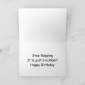 Happy 20. Geburtstag Gänseflattern Karte (Innenseite)