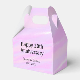 Happy 20th anniversary pink purple pastel name bol geschenkschachtel