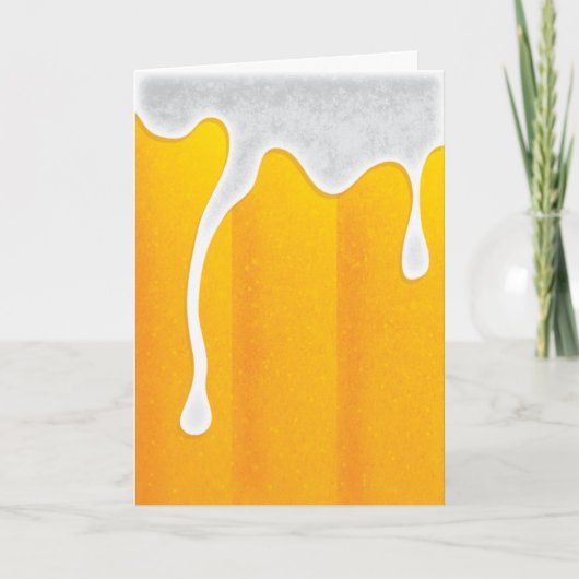 Happy 21. Card - Bierstein Karte (Vorderseite)