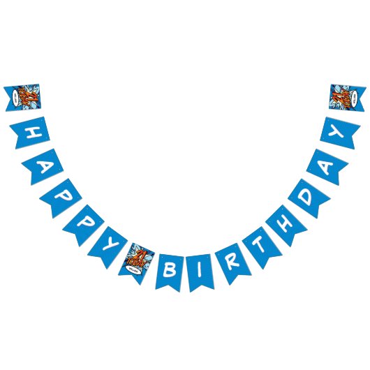 HAPPY 21 GEBURTSTAG Comic Pop Kunst Wimpelkette (Alle)