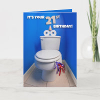 Happy 21. Geburtstag Toilet Potty Spaß