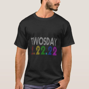 Happy 22/22/2022 Dienstag Niedlich Retro T-Shirt