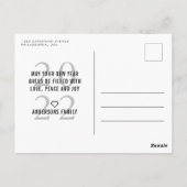 Happy 22 Typografy Foto Holiday Postkarte (Rückseite)