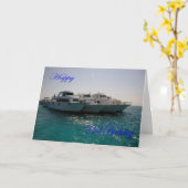 Happy 23rd Birthday Dive boats Karte (Gelbe Blume)