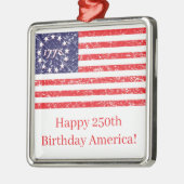 Happy 250th America Ornament Aus Metall (Links)