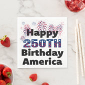 Happy 250th America Patriotic Party Serviette (Beispiel)