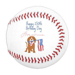 Happy 250th Birthday America! 1776-2026 Adorable  Baseball
