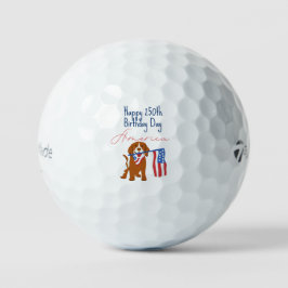 Happy 250th Birthday America! 1776-2026 Adorable  Golfball