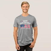 Happy 250th birthday USA Tri-Blend Shirt (Vorderseite voll)