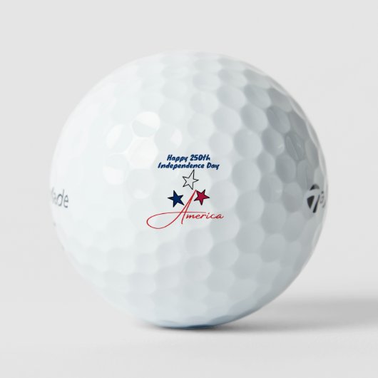 Happy 250th Independence Day America 1776-2026 Golfball (Vorderseite)
