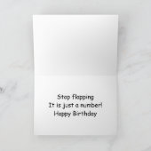 Happy 25. Geburtstag Gänseflattern Karte (Innenseite)