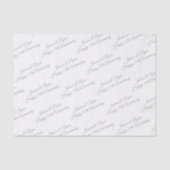 Happy 25-jähriges Jubiläum DIY Names/Year Gray Scr Seidenpapier (Vorderseite)