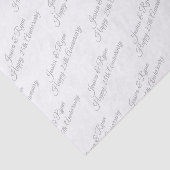 Happy 25-jähriges Jubiläum DIY Names/Year Gray Scr Seidenpapier (Ausschnitt)