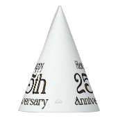 Happy 25-jähriges Party Hat Partyhütchen (Links)