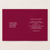 Happy 25. Silver Anniversary Real Foil Folienkarte (Innenseite)