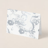 Happy 25 th Silver Wedding Anniversary Foil Card Folienkarte (Vorderseite)