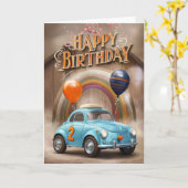 Happy 2. Geburtstagskarte Karte (Gelbe Blume)