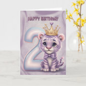 Happy 2. Geburtstagskarte Karte (Gelbe Blume)