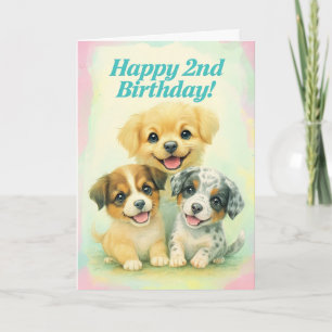 Happy 2. Geburtstagskarte Karte