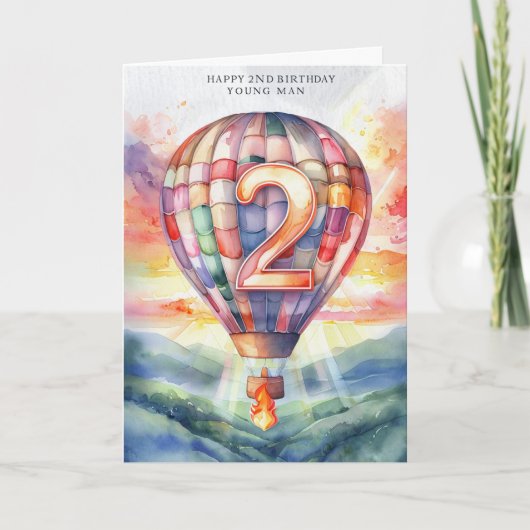 Happy 2. Geburtstagskarte Karte (Vorderseite)